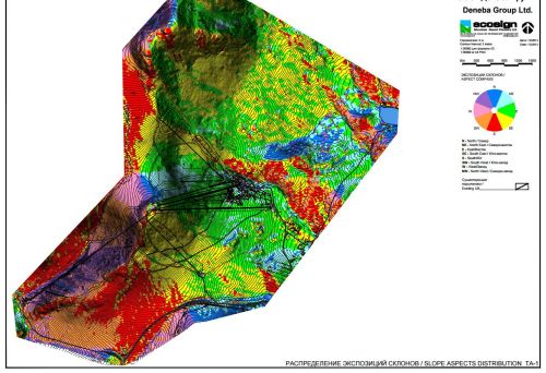 Карта экспозиции склонов